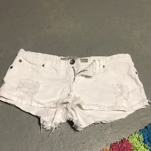 White refuge shorts